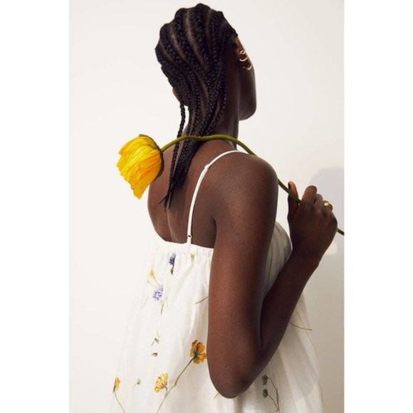 LAST DAY - H&M Wildflower Linen Blend Floral Dress - Picture 6 of 10